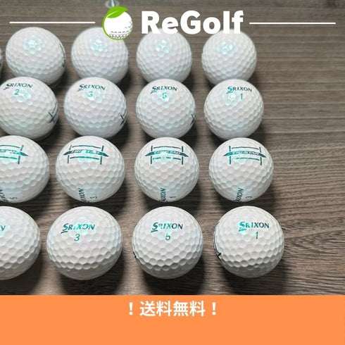 【中古】 【送料無料】 ロストボール スリクソントライスター ロイヤルグリーン 2024年モデル 20球 Bランク ゴルフボール リゴルフ